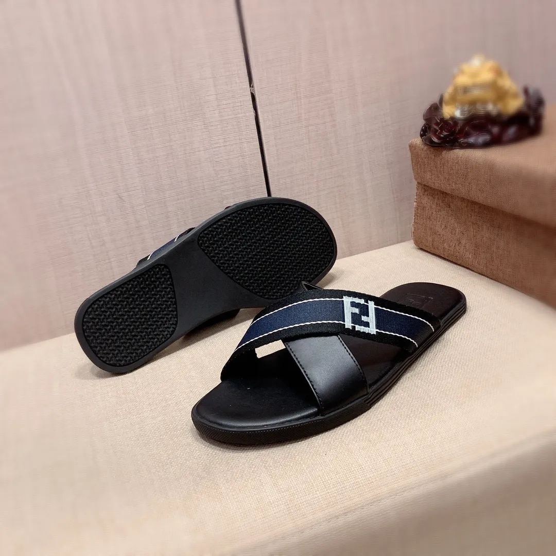 Slippers: New model: Factory price: 220💰💰🎩🎩🔥🔥《 Fendi FENDI* 》Series of slippers top purchasing agent 🔍🔍Men's 2022 counters are on sale simultaneously, original imported cowhide from Italy, exquisite workmanship,), sole: (super comfortable) original sole provided by the original factory, ⚠️ The exclusive double-layer movable molded bottom is super comfortable⚠️, the real thing is more beautiful🎬The real thing is more beautiful🔍🔍original order quality, you can enter and leave the counter at will, the correct size is 38-44, you can order 45. Long-term availability 266
